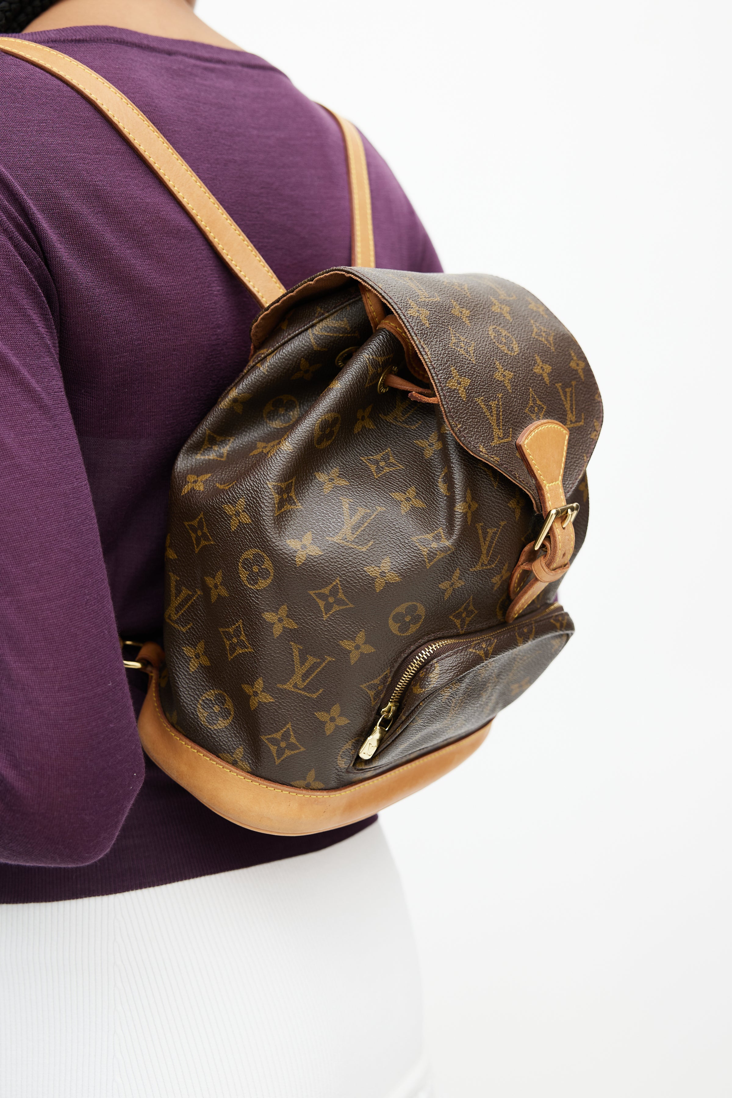 Louis Vuitton // Brown Monogram Montsouris MM Backpack – VSP
