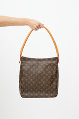 Louis Vuitton Brown Looping Monogram Tote