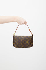 Louis Vuitton 2001 Brown Monogram Pochette Accessoires Bag