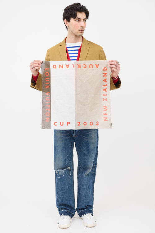 Louis Vuitton 2003 Cup New Zealand Scarf