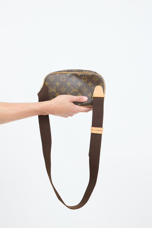 Louis Vuitton 2004 Brown Monogram Pochette Gange Bag