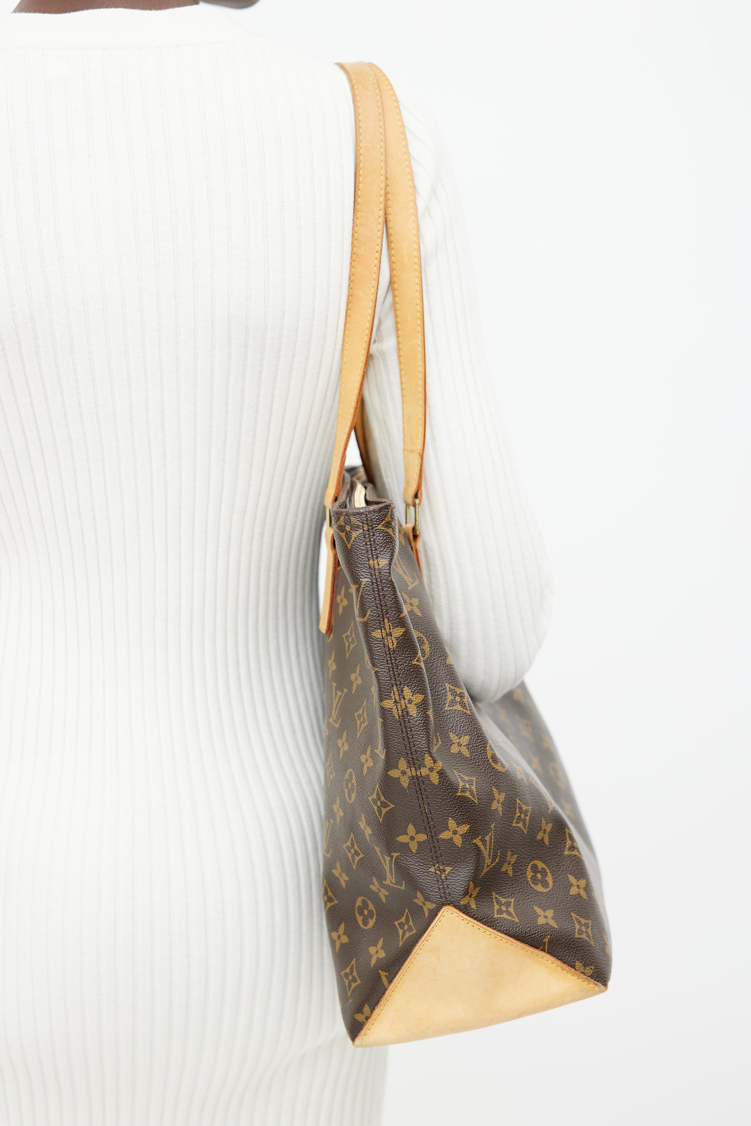 Louis Vuitton Cabas Mezzo Monogram Shoulder Bag for Sale in