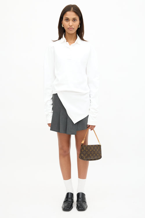 Louis Vuitton 2007 Monogram Canvas Pochette Bag