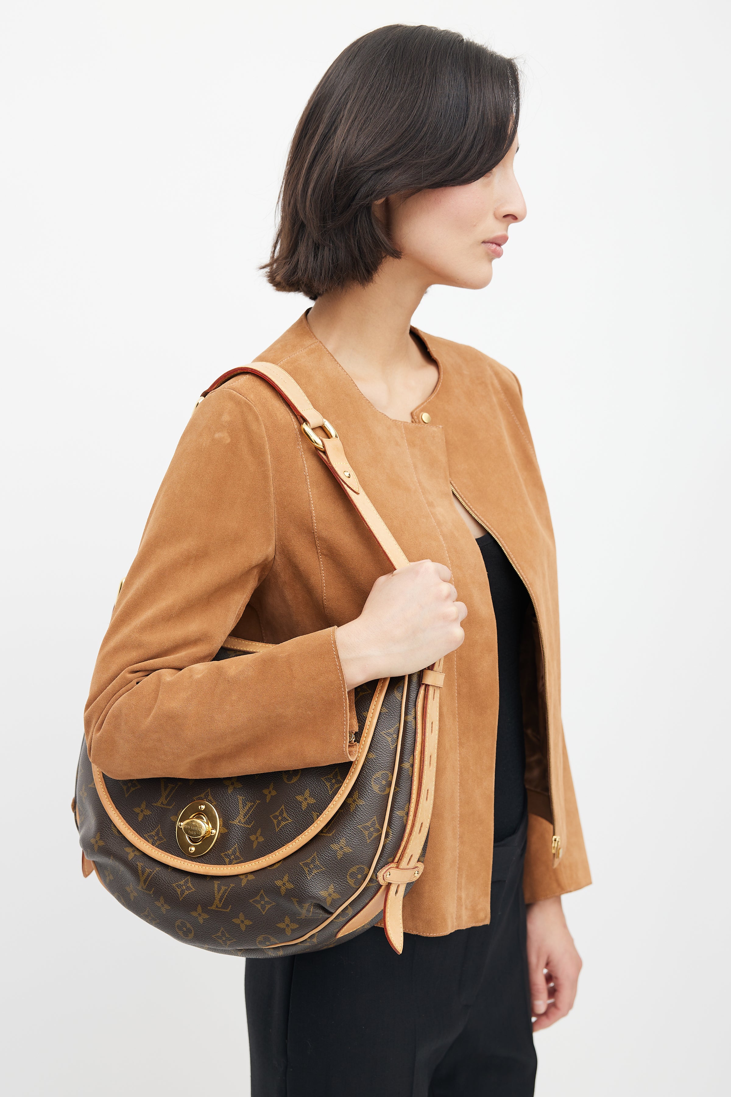 Louis Vuitton Brown Monogram Canvas Tulum GM Shoulder Bag at