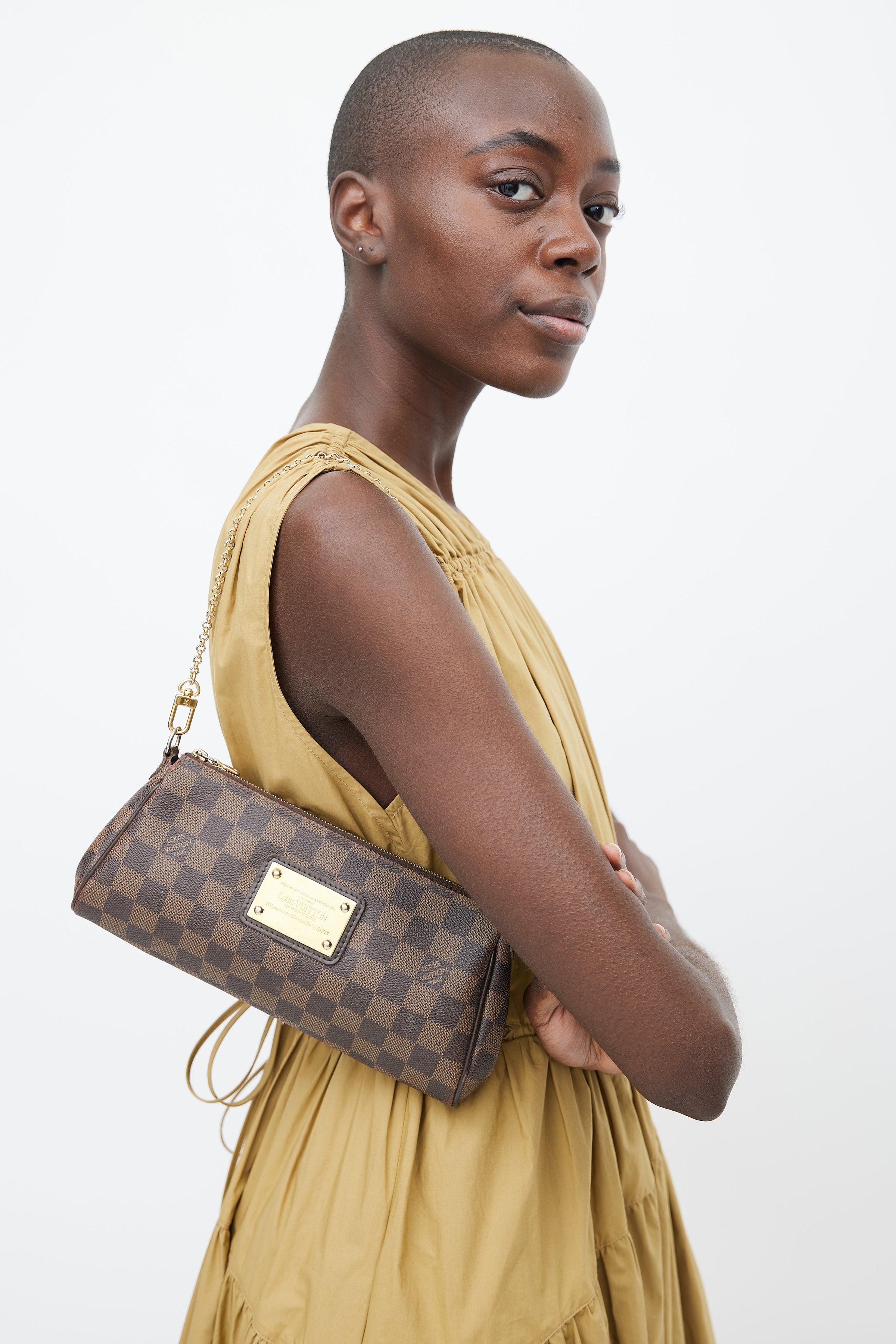 Louis Vuitton // 2012 Brown Damier Ebene Eva Crossbody Bag – VSP