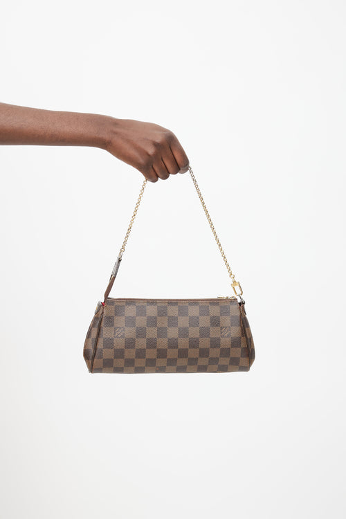 Louis Vuitton 2012 Brown Damier Ebene Eva Crossbody Bag