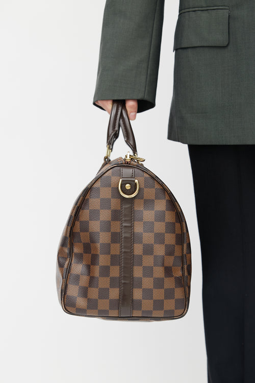 Louis Vuitton 2013 Brown Damier Ebene Speedy 35 Bag