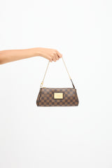 Louis Vuitton 2013 Damier Ebene Eva Pochette Bag
