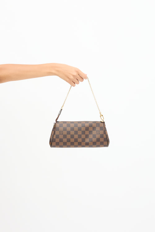 Louis Vuitton 2013 Damier Ebene Eva Pochette Bag