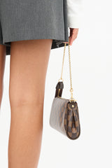 Louis Vuitton 2013 Damier Ebene Eva Pochette Bag