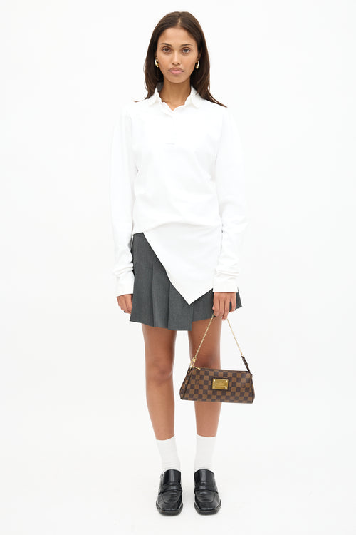 Louis Vuitton 2013 Damier Ebene Eva Pochette Bag