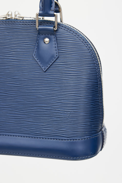 Louis Vuitton 2013 Navy Epi Leather Alma BB Crossbody Bag