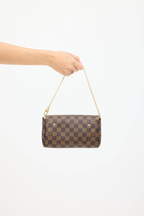 Louis Vuitton 2014 Brown Damier Ebene Favourite PM Bag