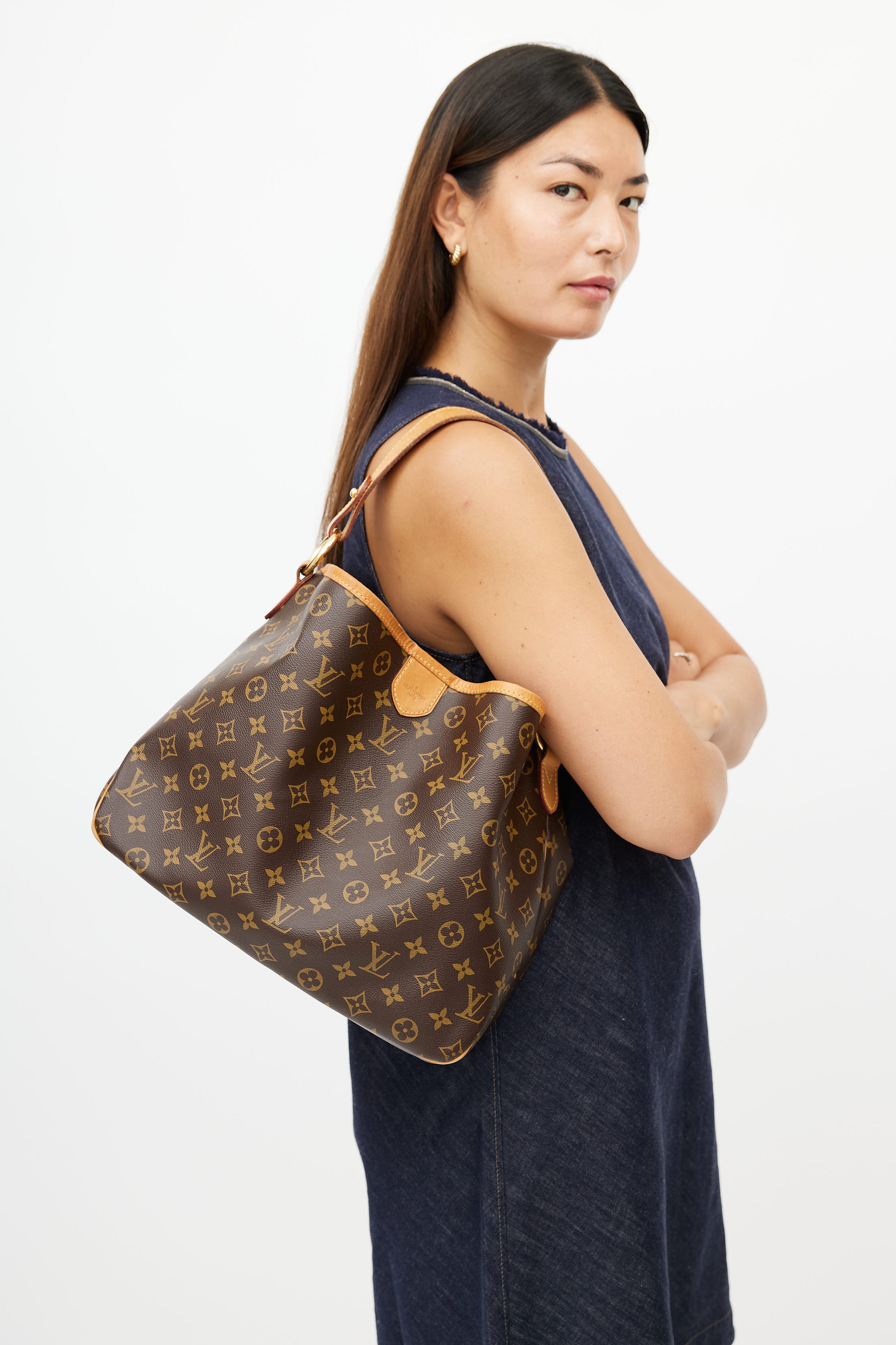 Louis Vuitton // 2014 Brown Monogram Delightful Shoulder Bag – VSP