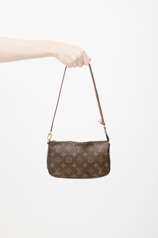 Louis Vuitton 2014 Brown Monogram Pochette Accessoires Bag