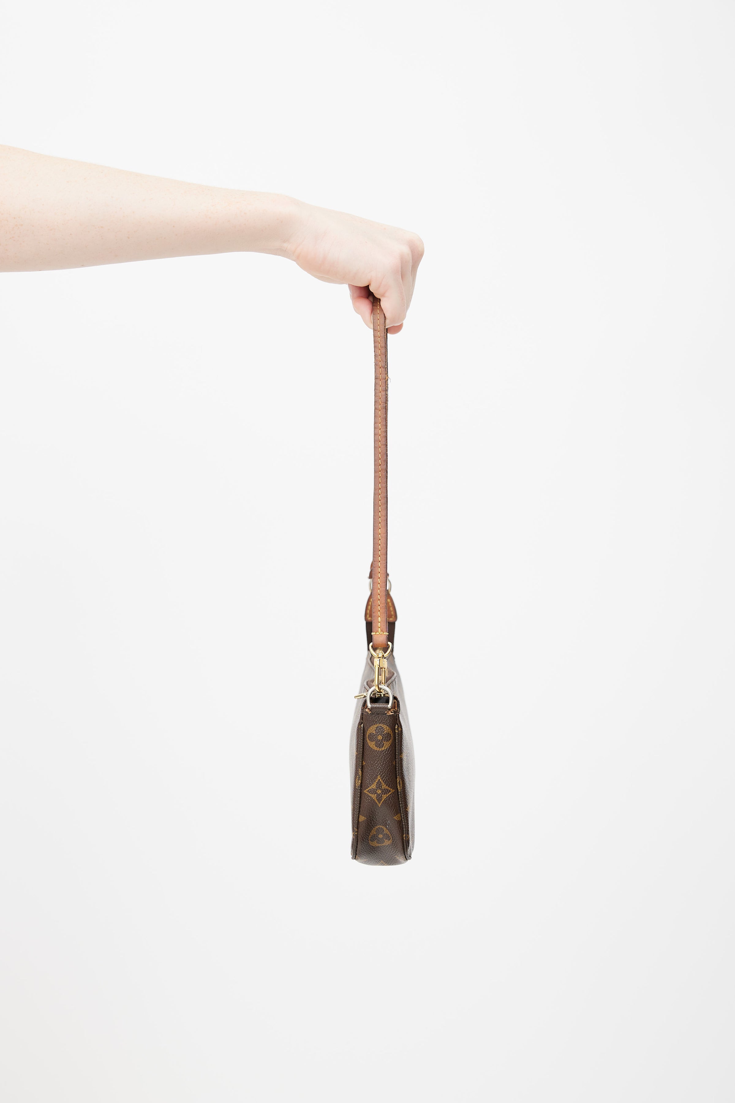 Louis Vuitton // 2014 Brown Monogram Pochette Accessoires Bag