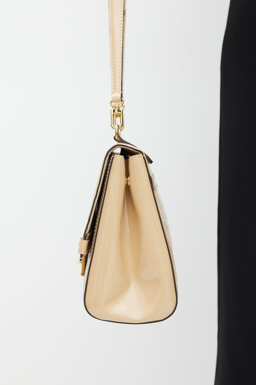 Louis Vuitton 2015 Beige Monogram Vernis Leather Venice Dune Bag
