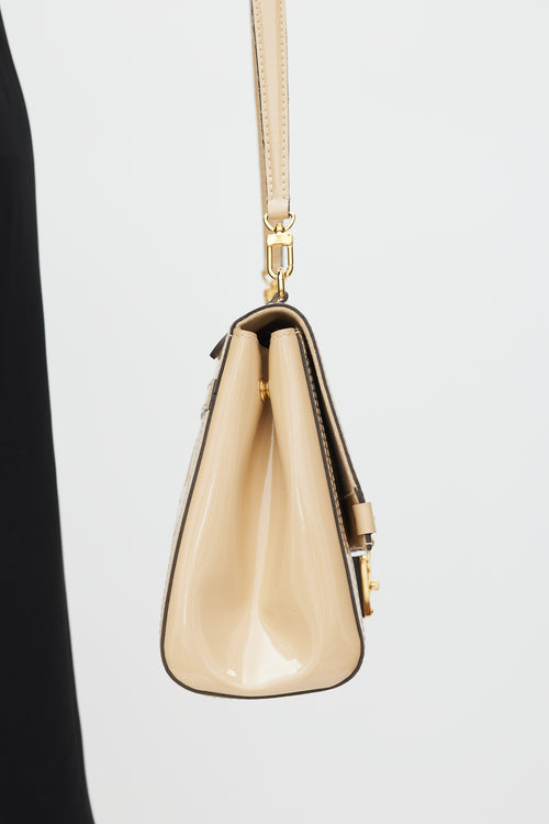 Louis Vuitton 2015 Beige Monogram Vernis Leather Venice Dune Bag