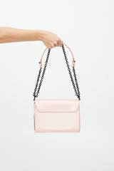 Louis Vuitton 2015 Pink Metallic & Black Epi Leather Twist MM Bag