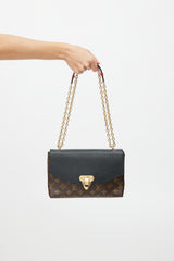 Louis Vuitton 2017 Brown & Black Monogram Saint Placide Shoulder Bag