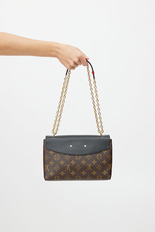 Louis Vuitton 2017 Brown & Black Monogram Saint Placide Shoulder Bag