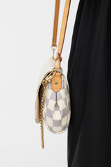 Louis Vuitton 2017 Cream Damier Azur Favorite PM Crossbody Bag