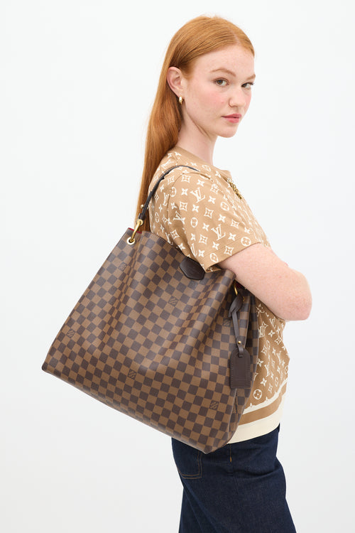 Louis Vuitton 2018 Brown Damier Ebene Graceful Shoulder Bag