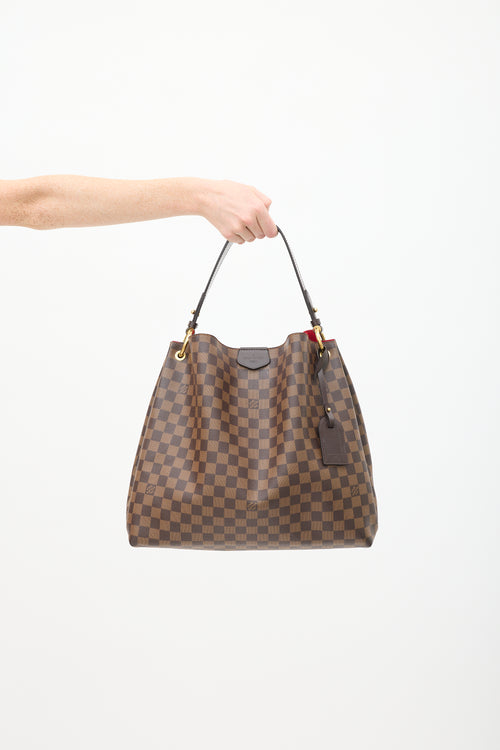 Louis Vuitton 2018 Brown Damier Ebene Graceful Shoulder Bag