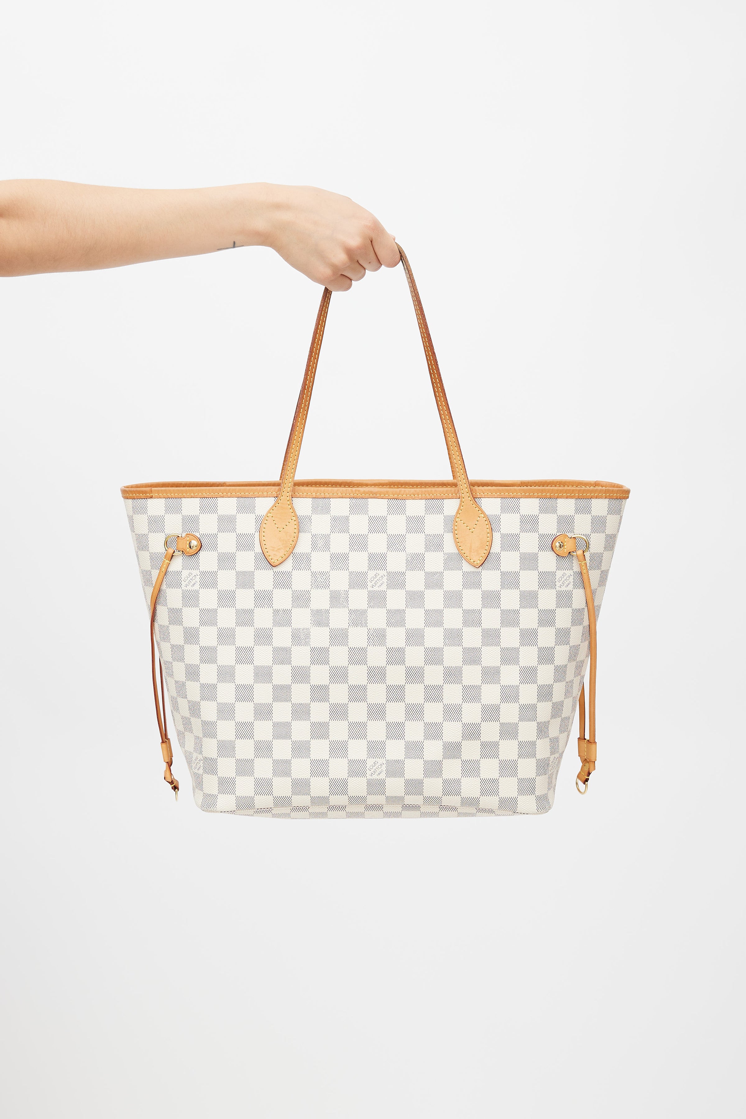 damier azur neverfull gm cinched