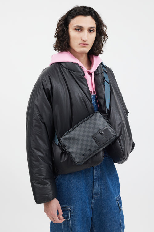 Louis Vuitton 2019 Black Damier Graphite Alpha Shoulder Bag