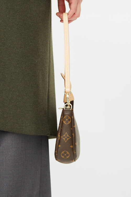 Louis Vuitton 2019 Brown Monogram Pochette Accessoires Bag