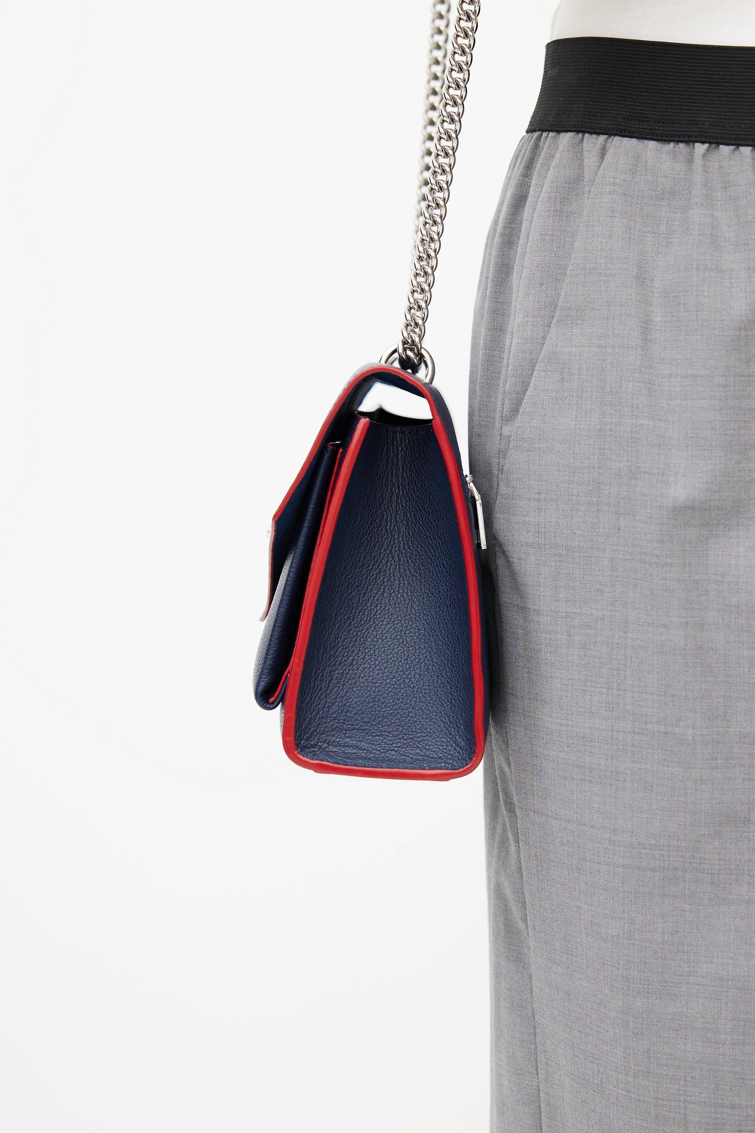 Louis Vuitton // 2020 Navy & Silver Mylockme Shoulder Bag – VSP Consignment