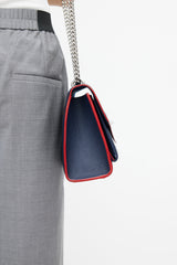 Louis Vuitton 2020 Navy & Silver Mylockme Shoulder Bag