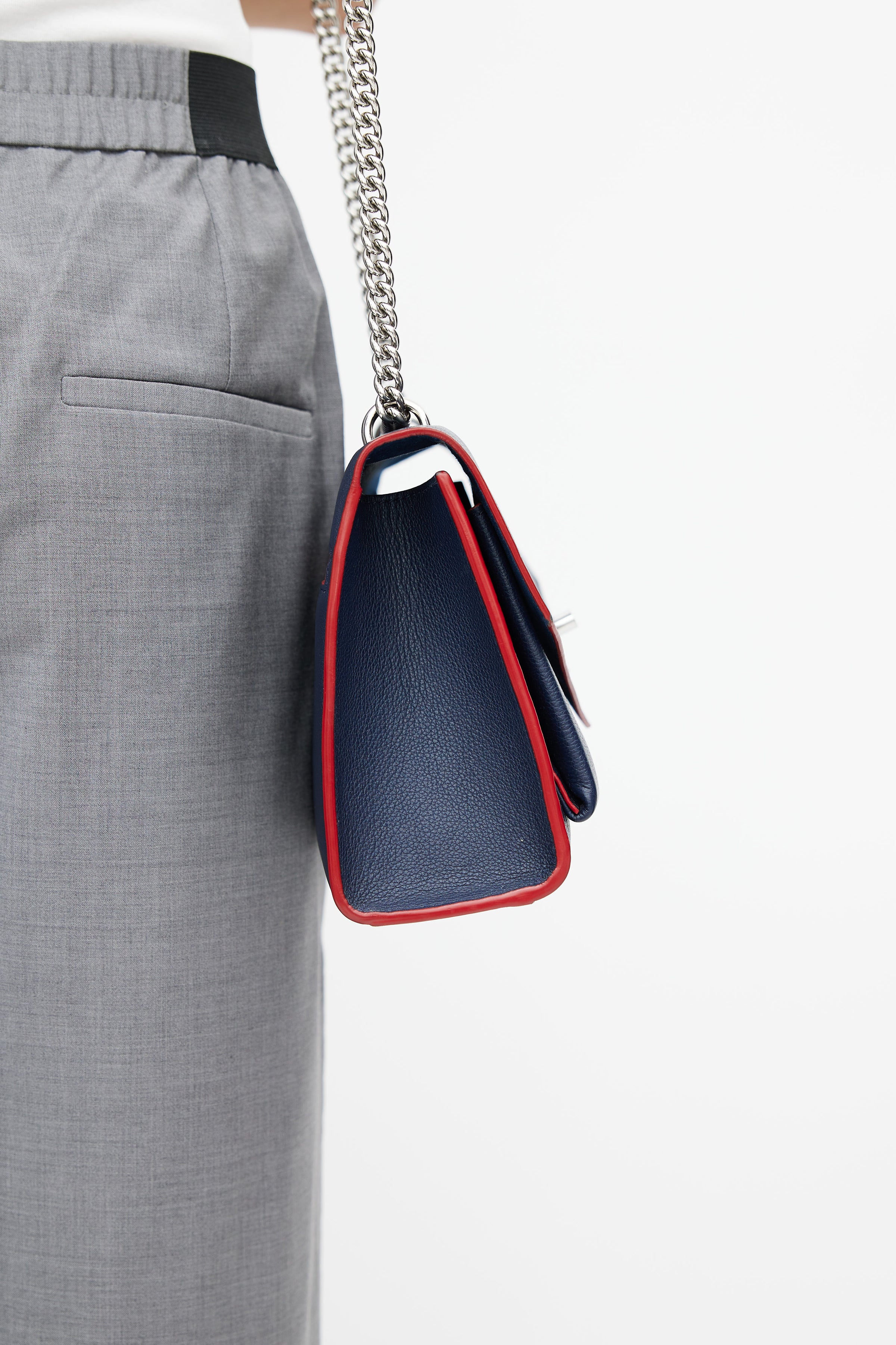 Louis Vuitton // 2020 Navy & Silver Mylockme Shoulder Bag – VSP