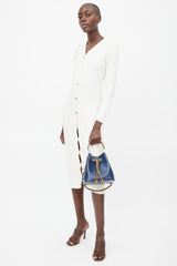 Louis Vuitton 2021 Indigo Safran Epi Leather NéoNoé BB Bucket Crossbody Bag
