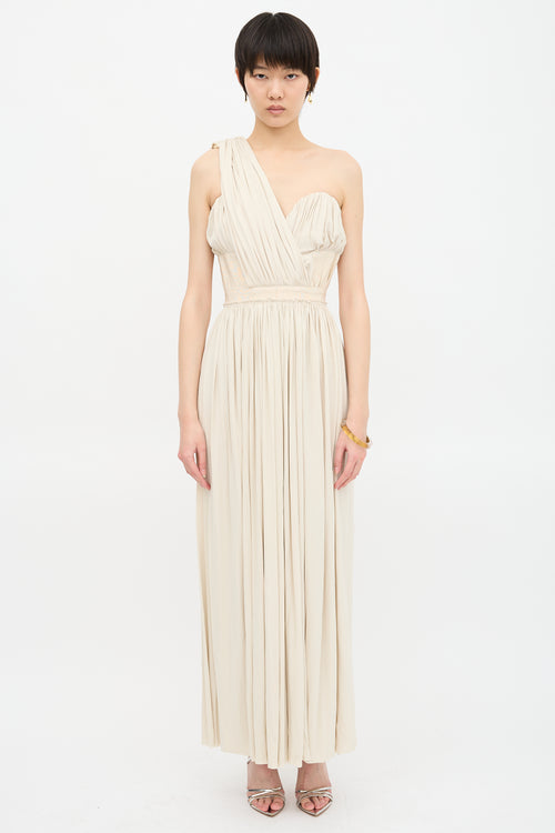 Louis Vuitton Asymmetrical Drape Gown