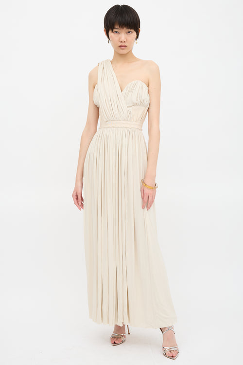 Louis Vuitton Asymmetrical Drape Gown