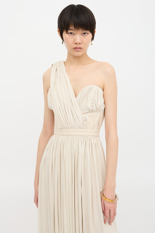 Louis Vuitton Asymmetrical Drape Gown