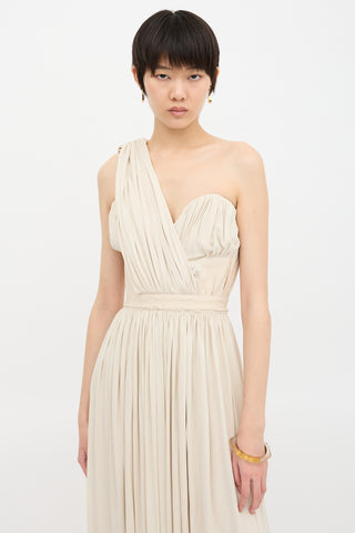 Louis Vuitton Asymmetrical Drape Gown
