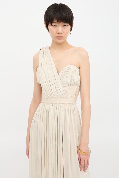 Louis Vuitton Asymmetrical Drape Gown