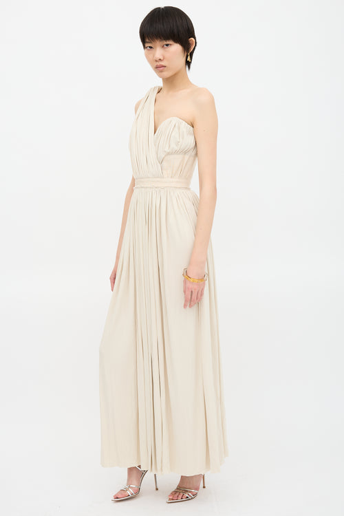 Louis Vuitton Asymmetrical Drape Gown
