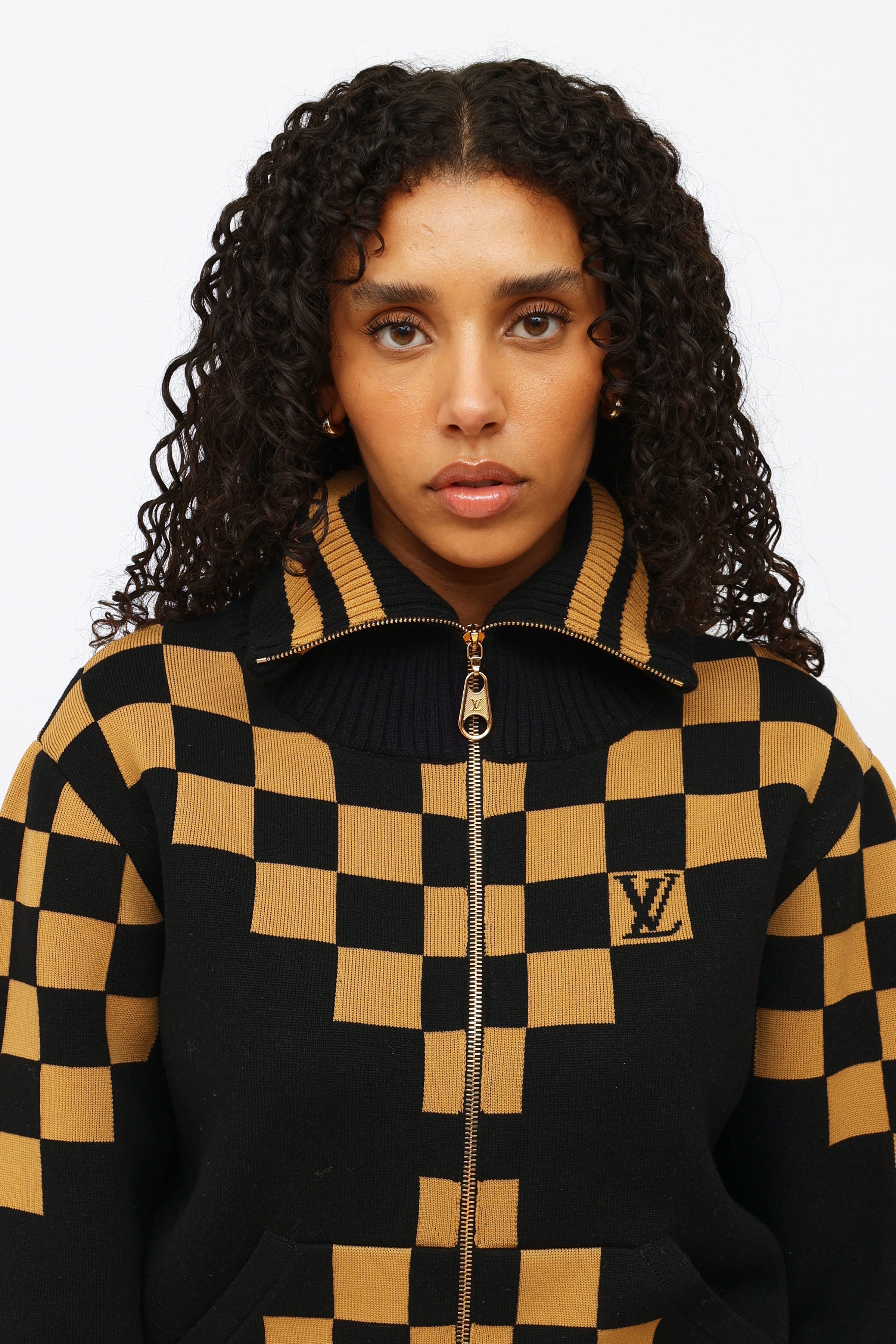Shop Louis Vuitton Women's Brown Sweaters