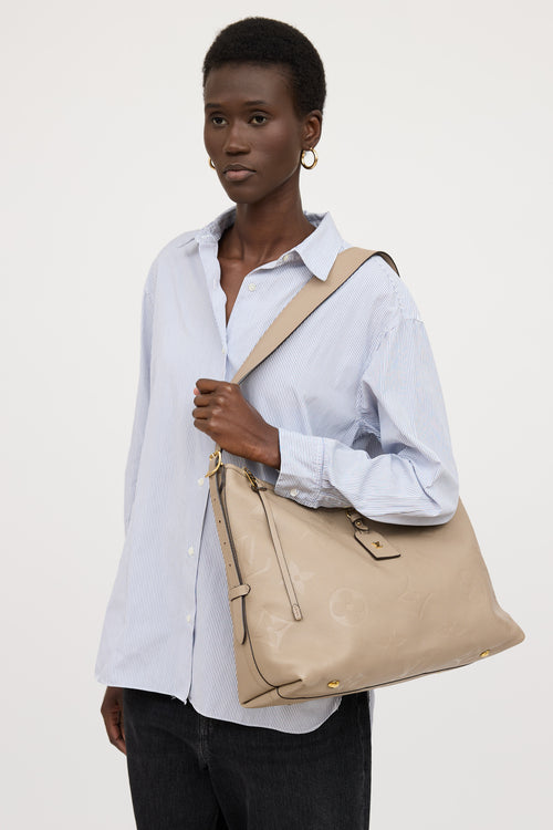 Louis Vuitton Monogram Empreinte CarryAll MM Bag