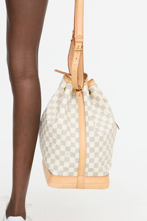 Louis Vuitton 2010 Damier Azur Noe Bucket Bag