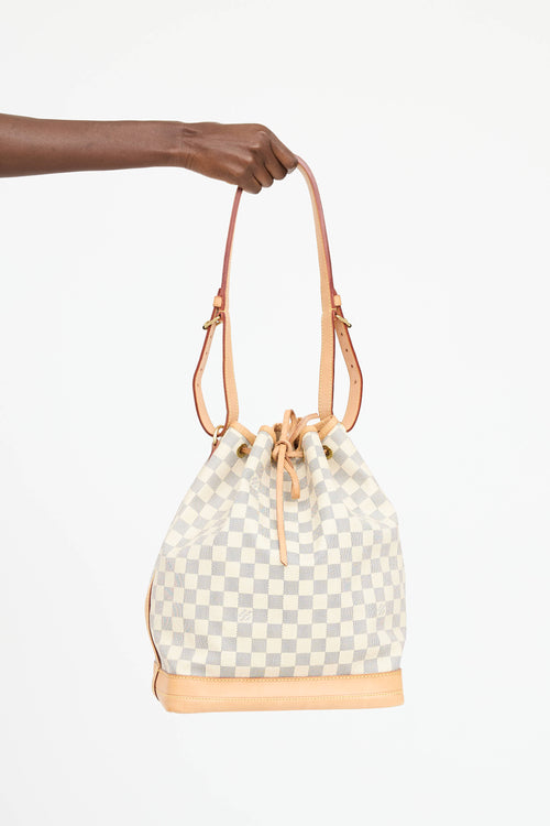 Louis Vuitton 2010 Damier Azur Noe Bucket Bag