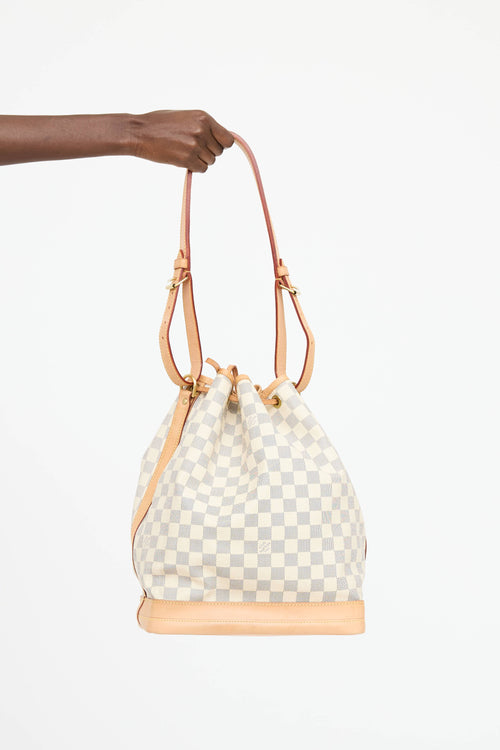 Louis Vuitton 2010 Damier Azur Noe Bucket Bag