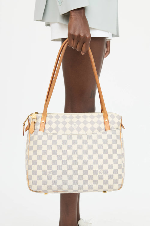 Louis Vuitton 2012 Damier Azur Figheri Shoulder Bag