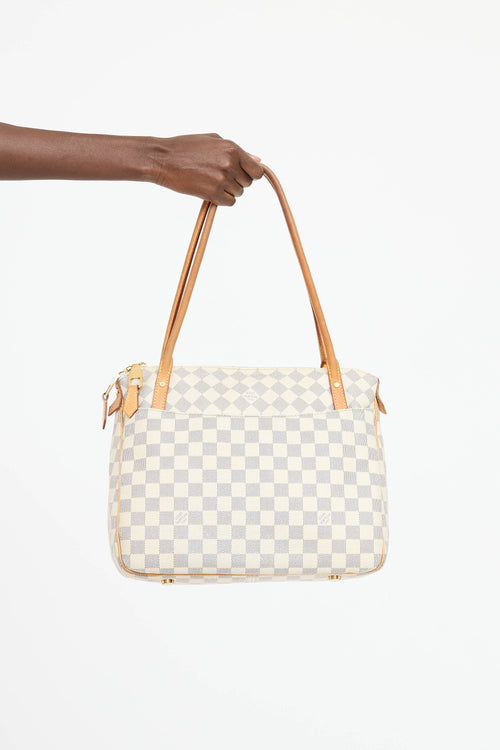 Louis Vuitton 2012 Damier Azur Figheri Shoulder Bag