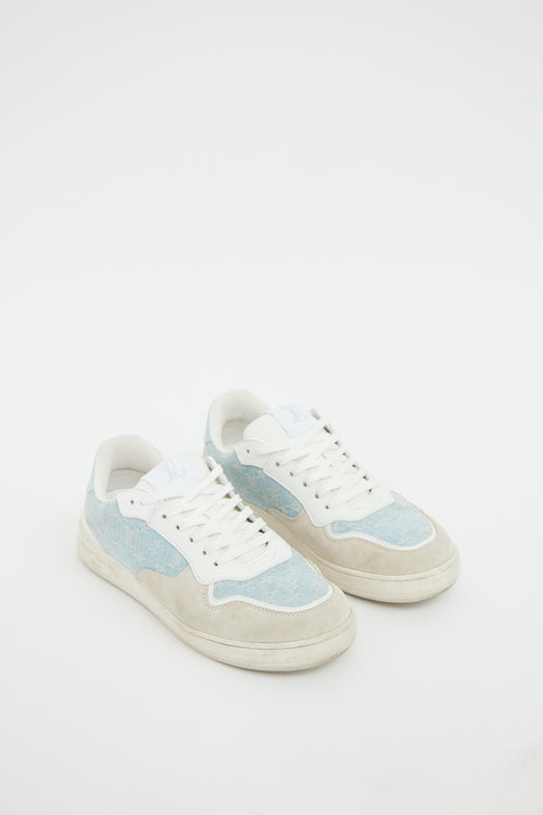 Louis Vuitton Light Wash Denim Stadium Sneaker