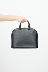 Louis Vuitton Black Alma MM Epi Leather Bag